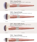 Het synthetische Vezel Verminderde van het de Stichtingsgezicht van Kabuki Vloeibare Bruine Roze van de Make-upborstels